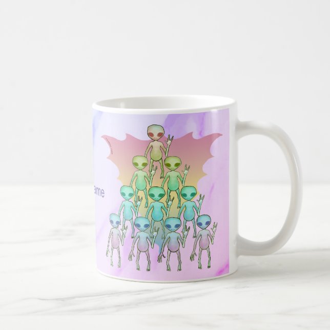 Mug Alien arc-en-ciel (Droite)