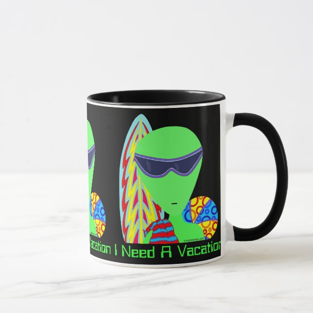 Mug Alien fait sur commande de l'amusement LGM de Z (Droite)