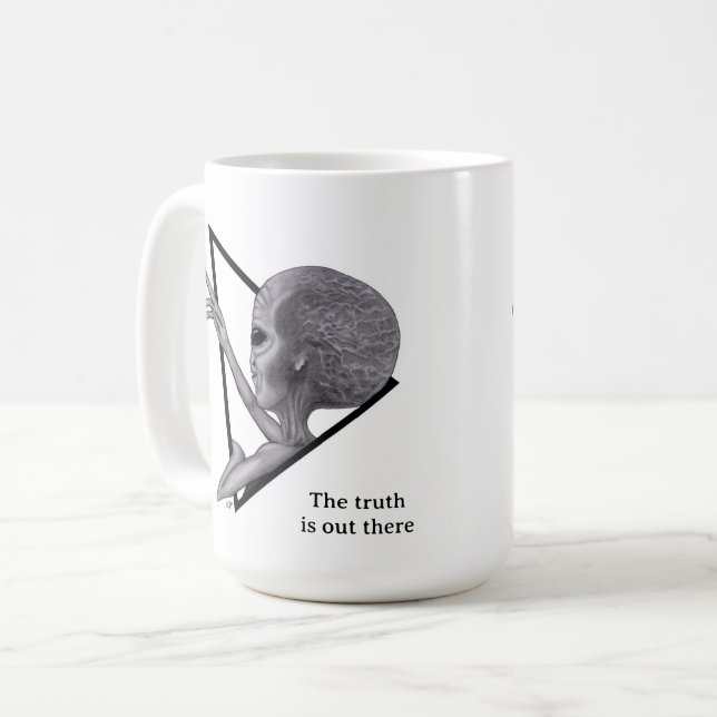 Mug Alien gris, la vérité est là (Devant gauche)