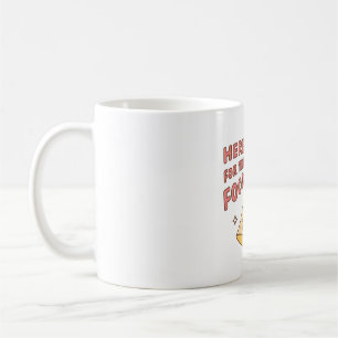 Mug Alien ici pour la nourriture Pizza Funny Doodle