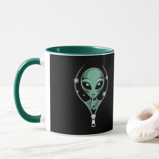 Mug Alien Peeping (Avec donut)