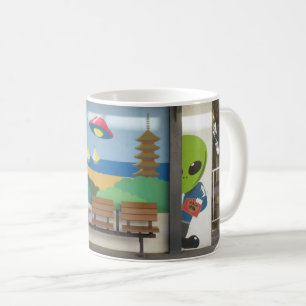 Mug Alien spatial de la station Hakui : Ishikawa, Japo
