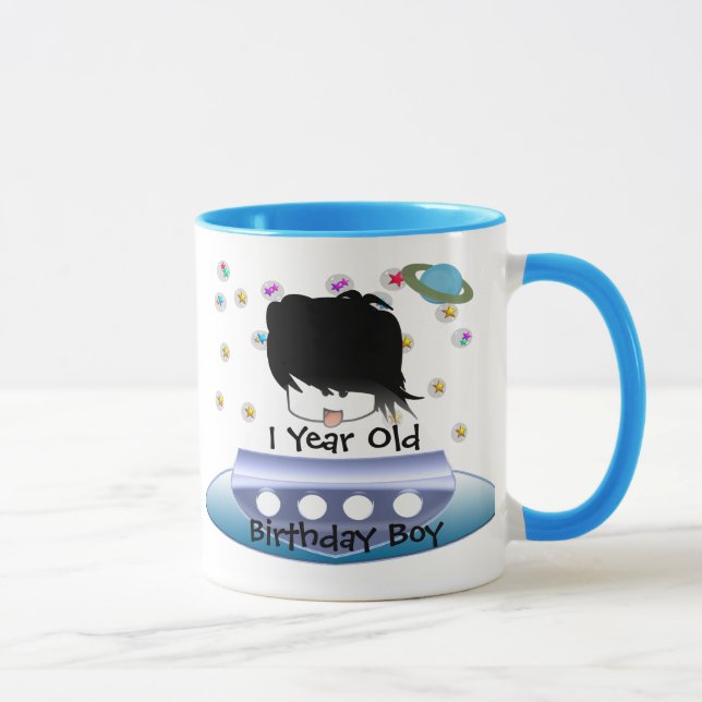 Mug Aliens de l'espace extra-atmosphérique vert mignon (Droite)