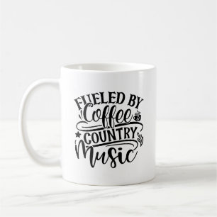 Mug Alimenté Par Café Et Musique De Pays