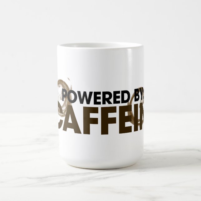 Mug Alimenté par la caféine (Centre)