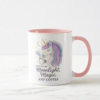 Mug Alimenté par le clair de lune, la magie et le café