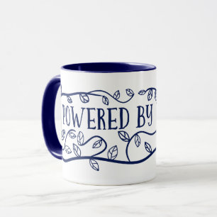 Mug Alimenté par un végétarien de la Marine Plante