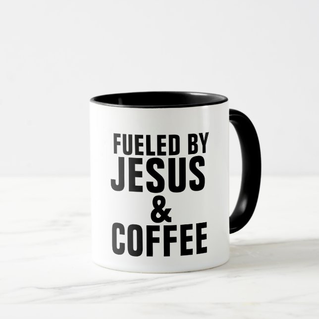MUG ALIMENTÉE DE JÉSUS ET DE CAFÉ (Devant droit)
