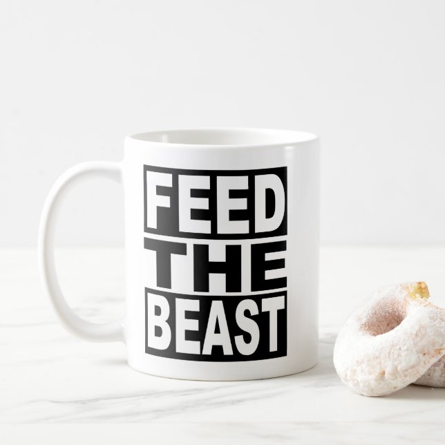 Mug Alimentez la bête (Avec donut)