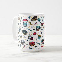 Aliments colorés motif