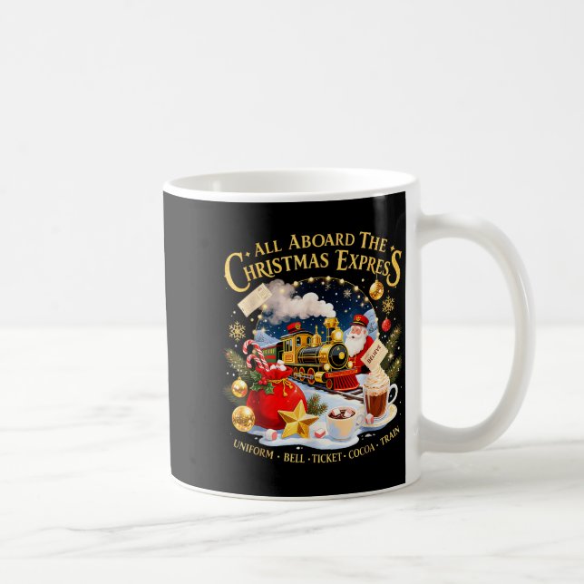 Mug All Aboard The Christmas Express Train Santa Holid (Droite)
