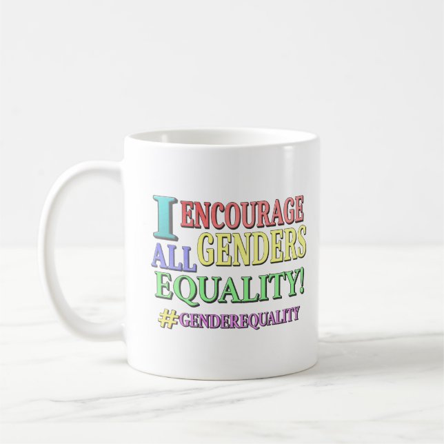 Mug "ALL GENDERS EQUALITY" Belle conception. Commandez (Gauche)
