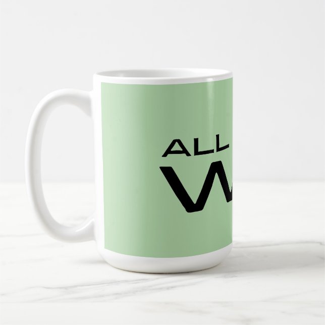 Mug "All I Do Is Win" Minimalist Motivational Message (Gauche)