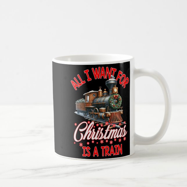 Mug All I Want For Christmas Is A Steam Train Locomoti (Droite)