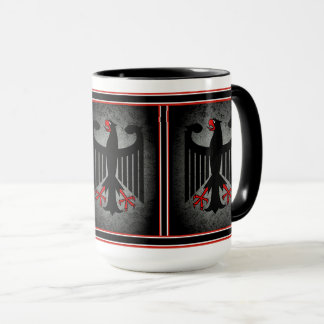 Mug Allemand, aigle noir du drapeau allemand, Allemagn