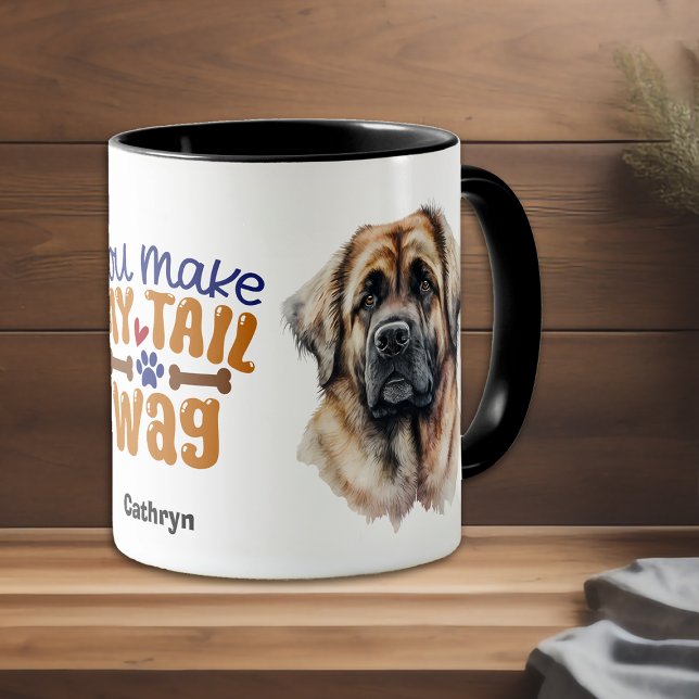Mug Allemand Leonberger Chien Vous Faites Ma Queue (Créateur téléchargé)