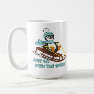 Mug Aller Avec La Neige Dormir Mignonne Pingouin Hiver