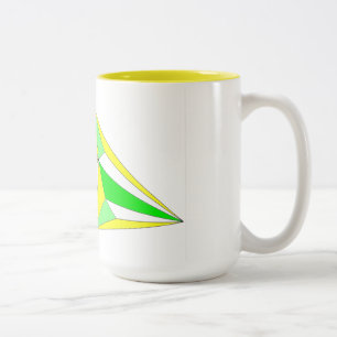 Mug Aller de l'avant en symphonie de jaune et vert