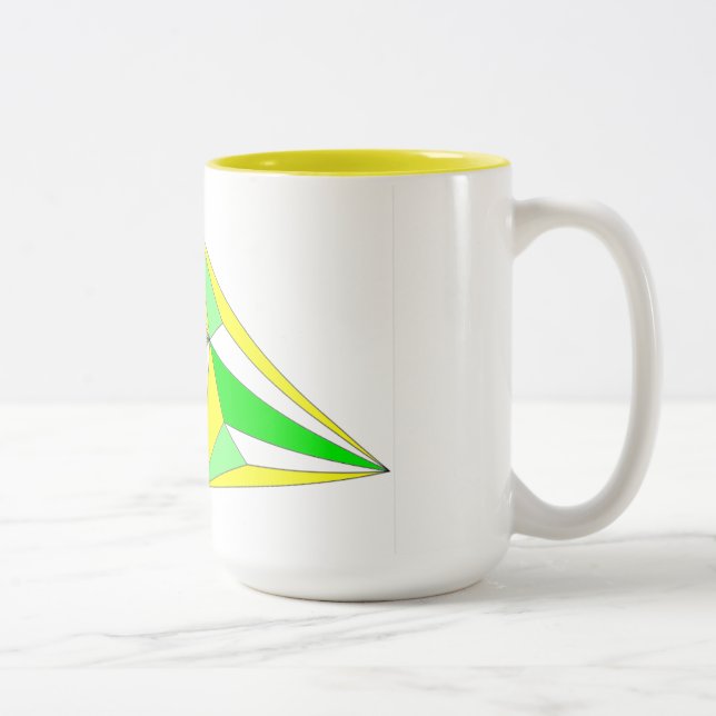 Mug Aller de l'avant en symphonie de jaune et vert (Droit)