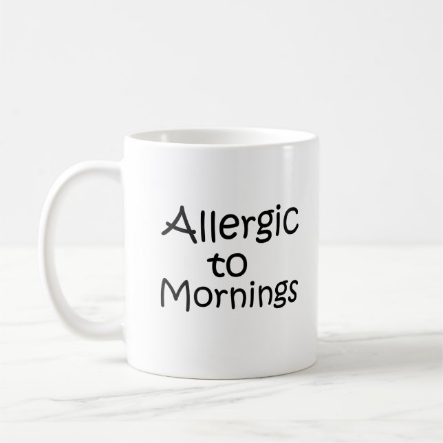 Mug Allergique au matin (Gauche)