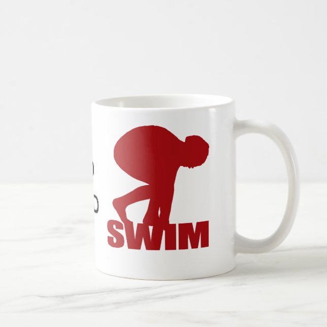 MUG ALLEZ LE BOUG DE CAFÉ ROUGE DE NAGE (Droite)