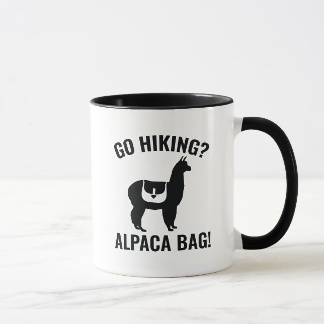 Mug Allez-y Randonnée ? Sac Alpaca ! (Droite)