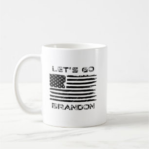 Mug Allons voir Brandon Funny Patriotic American Flag