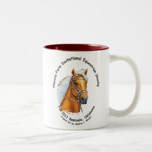 Mug, Almosta Farm Shindig and Trail Ride, Fall 201 Two-Tone Coffee Mug
