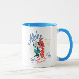 Mug Aloha Minnie Mouse Style Surf