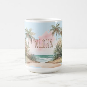 Mug Aloha Plage tropicale Palmiers
