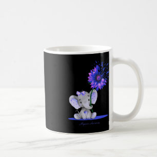 Mug ALOPÉCIA SENSIBILISATION Cute Elephant Tournesol B