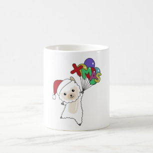 Mug Alpaca Joyeux Noël Animaux d'hiver Alpacas