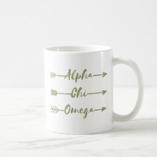 Mug Alpha flèches d'Omega de Chi