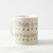 Alphabet de Fingerspell de langue des signes