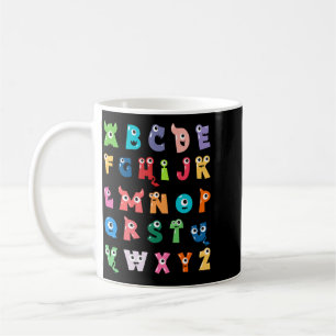Mug Alphabet Monstre Mignon Abc Halloween Professeur