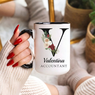 Mug Alphabet Personnalisé avec Monogramme pour Com