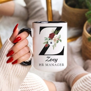 Mug Alphabet Personnalisé avec Monogramme pour Res