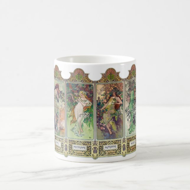 Mug Alphonse Mucha , The four seasons (Centre)