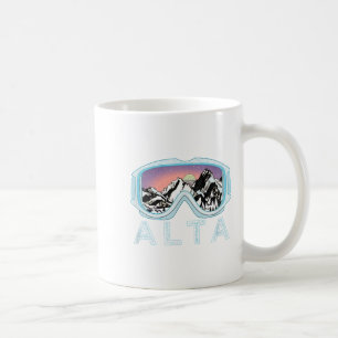 Mug Alta Ski Design _ Alta, Ut Ski Cadeau De Neige