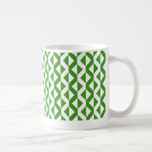 Mug Alternate ZigZags - Avocado vert et blanc
