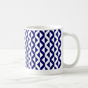 Mug Alternate ZigZags - Deep Navy bleu et blanc