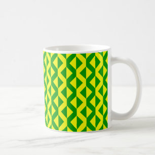Mug Alternate ZigZags - Jaune et vert herbe