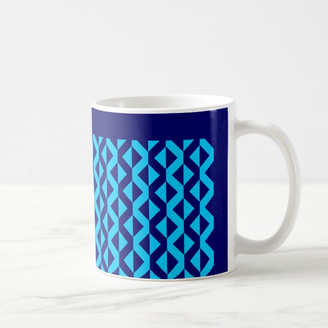 Mug Alternate ZigZags - Sky Blue et Deep Navy (Droite)