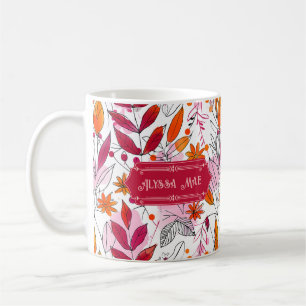 Mug Alyssa Mae Foliage rose et orange