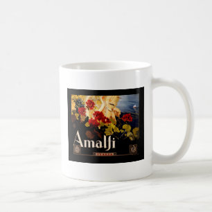 Mug Amalfi Italie Poster de voyage Graphique d'art