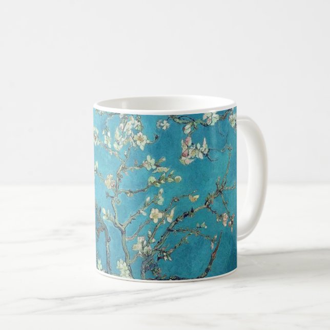 Mug Amande Fleurs Van Gogh Célèbre peinture (Devant droit)