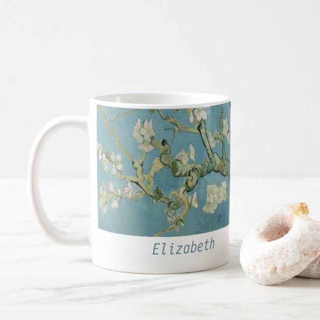 Mug Amandiers en fleurs par Vincent Van Gogh (Avec donut)
