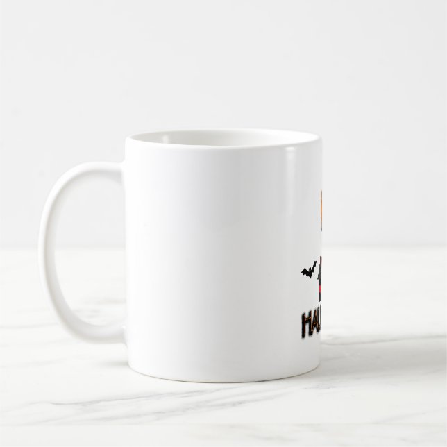 Mug Amant d'Halloween, drôle d'halloween, Happy Hallow (Gauche)