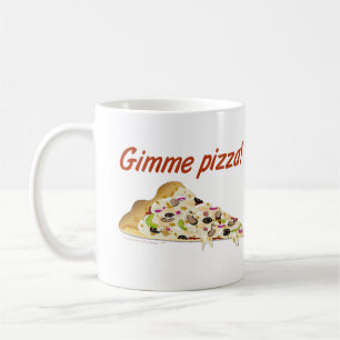 Mug Amants de pizza de pizza de Gimme