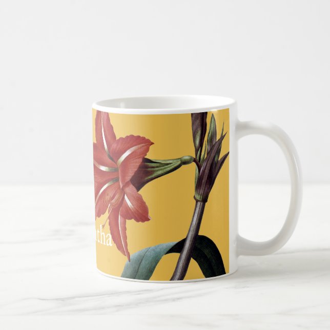 Mug Amaryllis barrée (Droite)